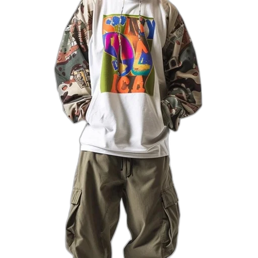 jacket, animal, vaporwave, concept art, young, man, serious, expression transparent PNG cut-out