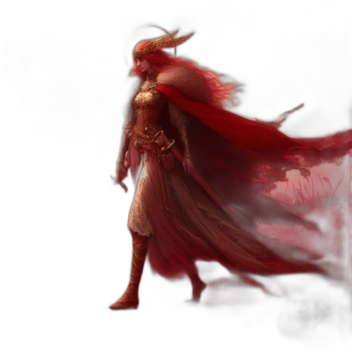 dragon, sword, staff, dress, fantasy art, concept art, comic book art, pixel art transparent PNG cut-out
