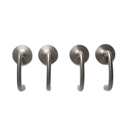 jewelry, staff, furniture, set, four, silver, door, handles transparent PNG cut-out