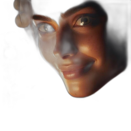 face, mask, robot, creature, photorealistic, 3d render, concept art, oil painting transparent PNG cut-out