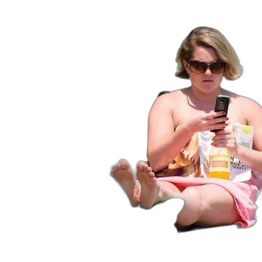 dress, creature, bottle, vaporwave, beach, woman, pink, sits transparent PNG cut-out