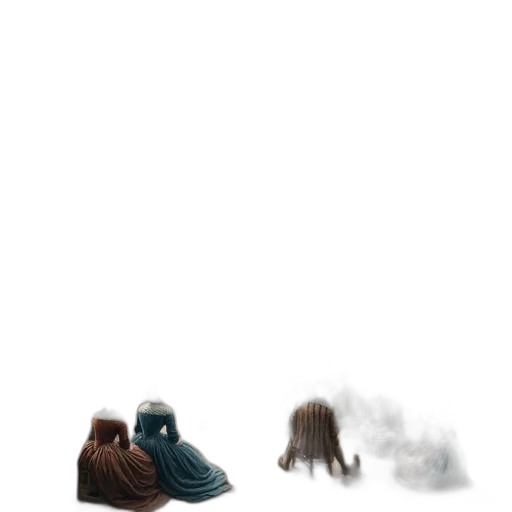 hair, shoes, creature, mask, concept art, 3d render, pixel art, fantasy art transparent PNG cut-out