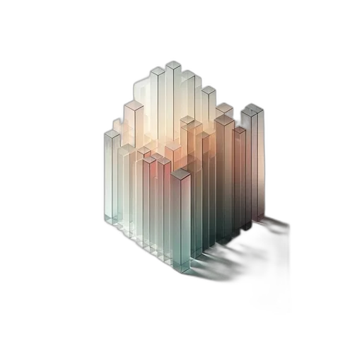 crown, hair, robot, building, 3d render, vaporwave, pixel art, concept art transparent PNG cut-out