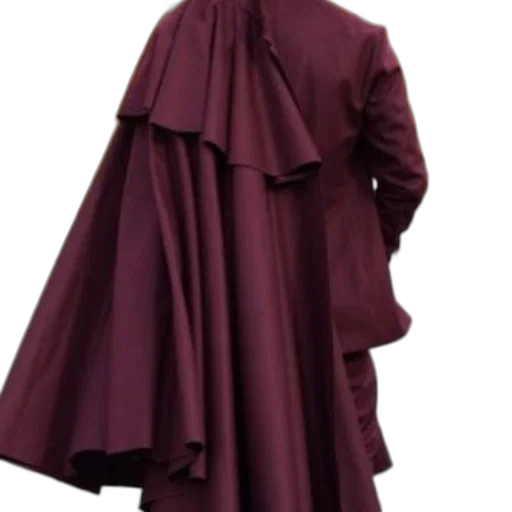 dress, jacket, umbrella, staff, concept art, dark, red, earth tones transparent PNG cut-out