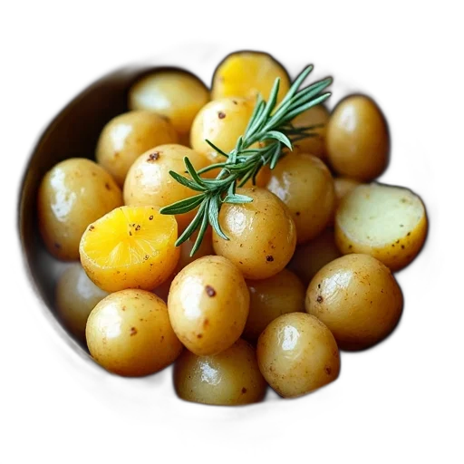 food, crown, photorealistic, 3d render, golden, bowl, filled, variety transparent PNG cut-out