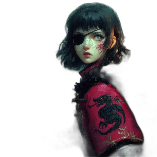 dragon, mask, face, robot, fantasy art, concept art, cyberpunk, photorealistic transparent PNG cut-out