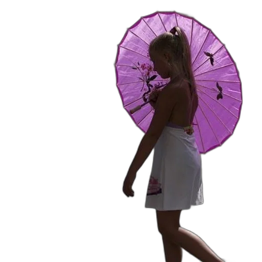 umbrella, dress, weapon, flower, vaporwave, 3d render, concept art, rain transparent PNG cut-out