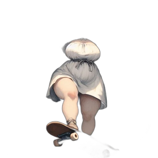 staff, hat, dress, shoes, concept art, fantasy art, watercolor, 3d render transparent PNG cut-out