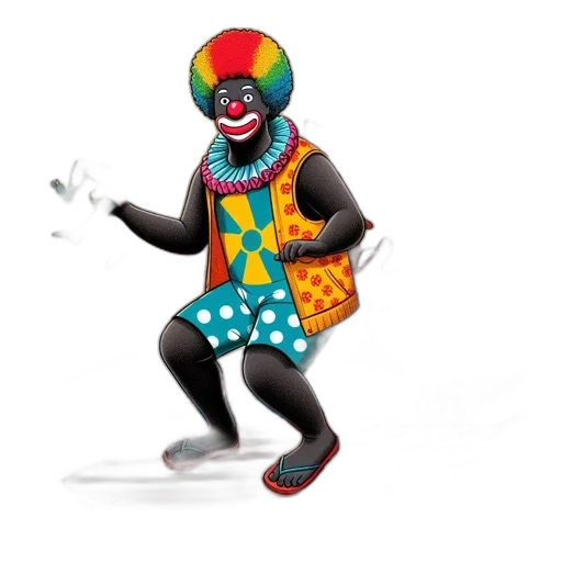 mask, creature, animal, robot, concept art, 3d render, anthropomorphic, clown transparent PNG cut-out