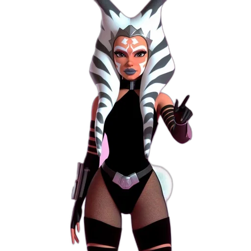 staff, creature, concept art, fantasy art, comic book art, 3d render, monochrome, avant-garde transparent PNG cut-out