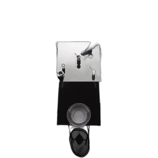 robot, jewelry, staff, furniture, black, white, image, covered transparent PNG cut-out