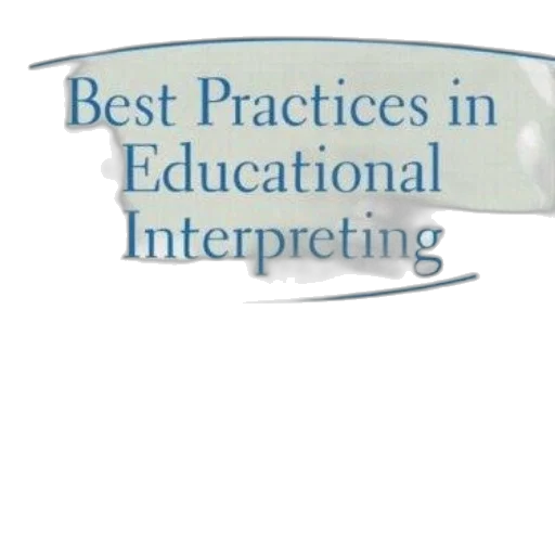 best, practices, educational, interpreting, second, edition, book, cover transparent PNG cut-out