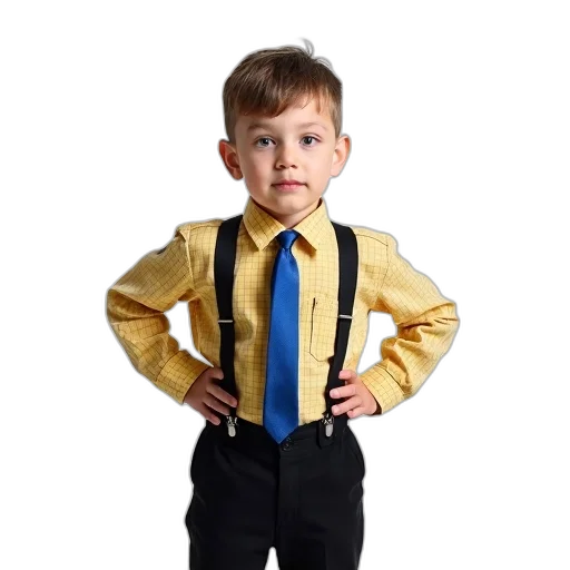 staff, jacket, young, boy, short, hair, wearing, yellow transparent PNG cut-out