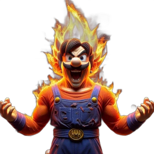 mask, face, staff, concept art, 3d render, pixel art, fire, character transparent PNG cut-out