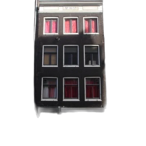 building, furniture, 3d render, photorealistic, concept art, city street, red, black transparent PNG cut-out