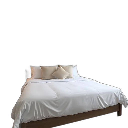 furniture, crown, 3d render, photorealistic, earth tones, bedroom, large, bed transparent PNG cut-out