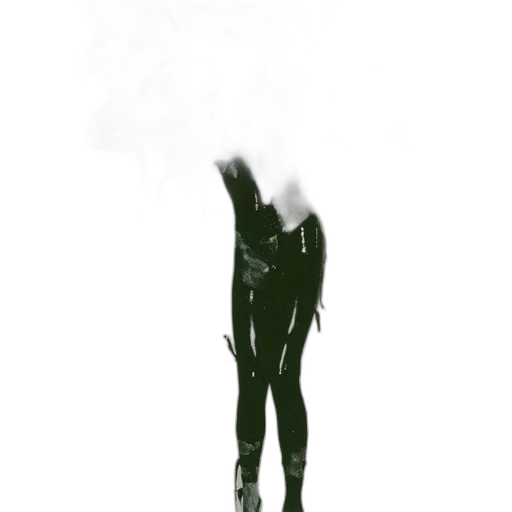 mask, umbrella, creature, robot, concept art, 3d render, pixel art, comic book art transparent PNG cut-out