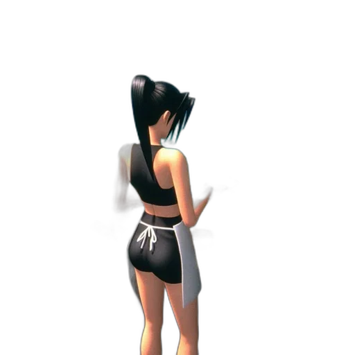 dress, staff, jacket, weapon, 3d render, concept art, pixel art, vaporwave transparent PNG cut-out