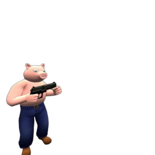 weapon, animal, creature, mask, 3d render, concept art, cartoon, pixel art transparent PNG cut-out