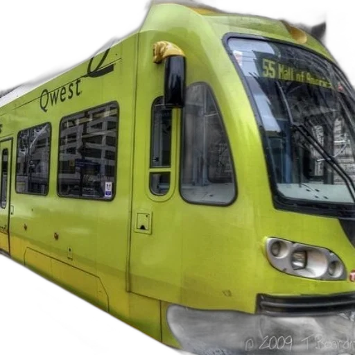3d render, photorealistic, lime, green, train, word, qwest transparent PNG cut-out
