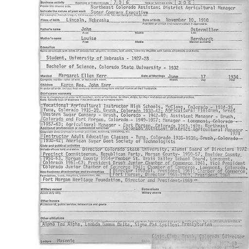detailed, genealogy, form, information, about, man, named, john transparent PNG cut-out
