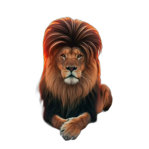animal, crown, hair, staff, photorealistic, fantasy art, 3d render, concept art transparent PNG cut-out