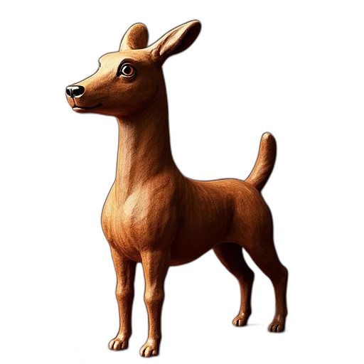 animal, creature, staff, crown, 3d render, concept art, photorealistic, fantasy art transparent PNG cut-out
