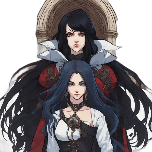 crown, fantasy art, concept art, pixel art, anime, dark, monochrome, blue transparent PNG cut-out