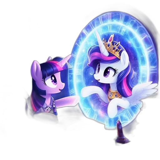 crown, staff, concept art, fantasy art, 3d render, outer space, two, little transparent PNG cut-out