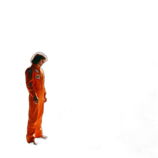 staff, jacket, robot, hair, concept art, photorealistic, 3d render, outer space transparent PNG cut-out
