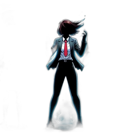 staff, jacket, robot, weapon, concept art, comic book art, 3d render, pixel art transparent PNG cut-out