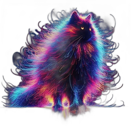 hair, creature, animal, dragon, concept art, fantasy art, photorealistic, dancing transparent PNG cut-out