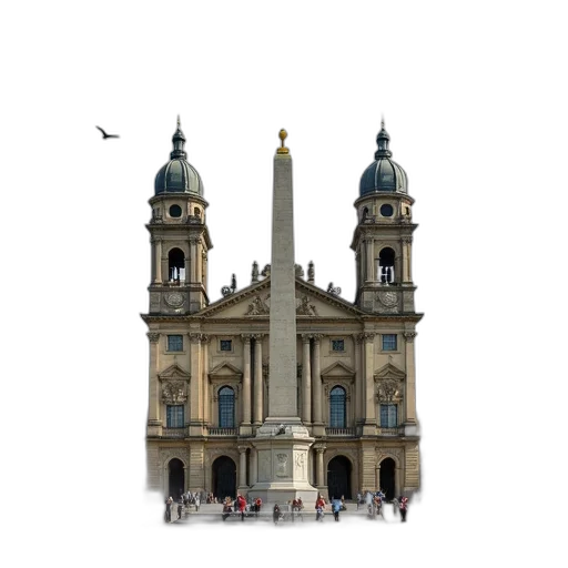 building, crown, staff, 3d render, concept art, photorealistic, pixel art, large transparent PNG cut-out