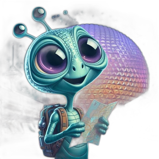 robot, staff, creature, concept art, 3d render, fantasy art, outer space, extraterrestrial transparent PNG cut-out