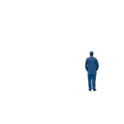 robot, jacket, face, staff transparent PNG cut-out