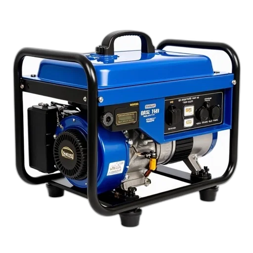 robot, blue, silver, portable, generator, brand, name, westinghouse transparent PNG cut-out