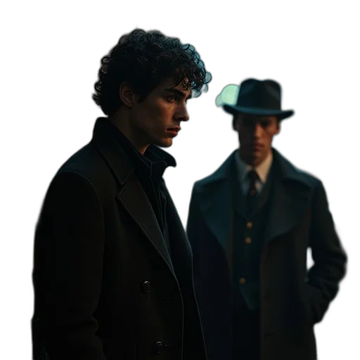 hat, jacket, concept art, comic book art transparent PNG cut-out