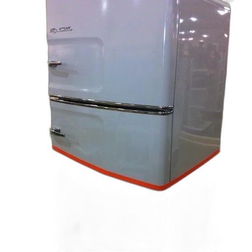 furniture, robot, food, 3d render, photorealistic, white, refrigerator, orange transparent PNG cut-out