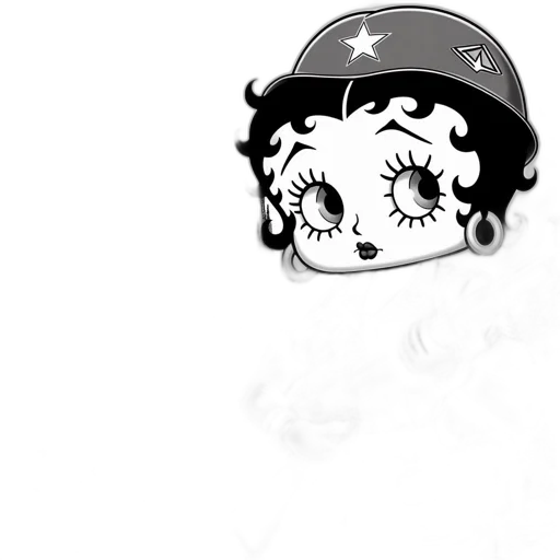 hat, crown, staff, face, cartoon, anime, comic book art, concept art transparent PNG cut-out
