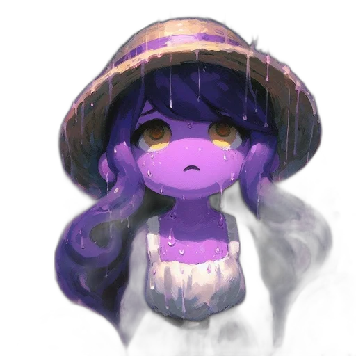 hat, mask, staff, creature, watercolor, concept art, 3d render, pixel art transparent PNG cut-out