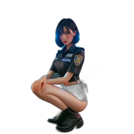 dress, staff, robot, weapon, concept art, 3d render, photorealistic, cyberpunk transparent PNG cut-out