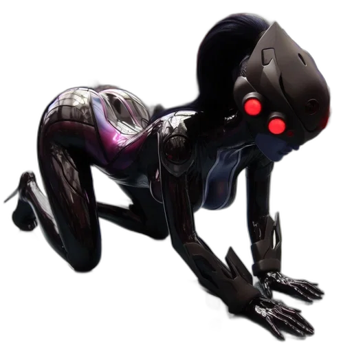 robot, creature, animal, mask, concept art, 3d render, cyberpunk, fantasy art transparent PNG cut-out