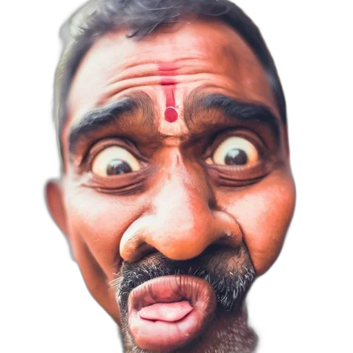 face, mask, staff, creature, pencil sketch, cartoon, photorealistic, comic book art transparent PNG cut-out
