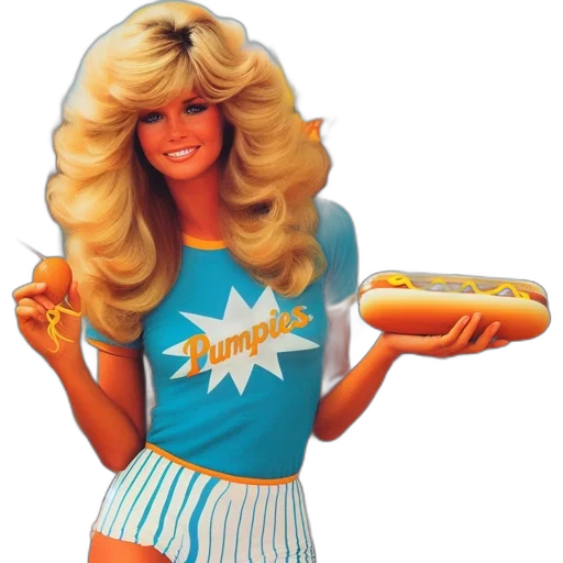 hair, food, weapon, staff, outdoor, diner, setting, features transparent PNG cut-out