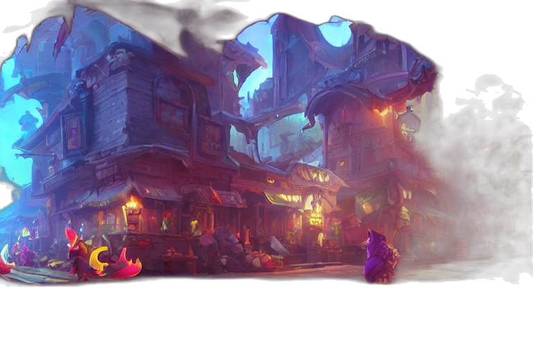 dragon, building, concept art, fantasy art transparent PNG cut-out