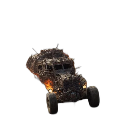 car, weapon, robot, dragon, 3d render, concept art, pixel art, photorealistic transparent PNG cut-out
