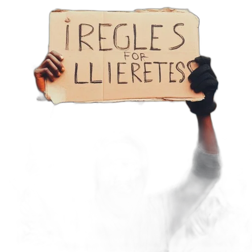 concept art, 3d render, photorealistic, pixel art, image, features, protest, scene transparent PNG cut-out