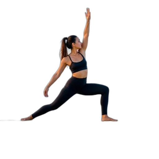 first, image, shows, woman, yoga, pose, concrete, surface transparent PNG cut-out