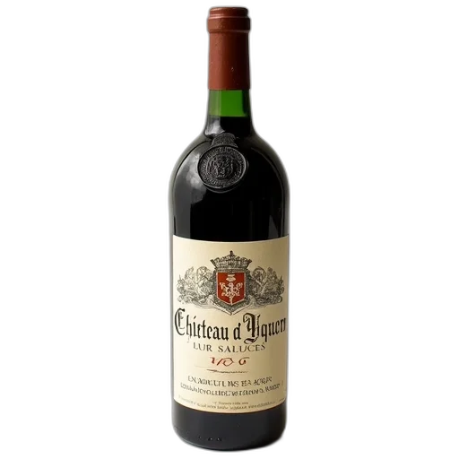 bottle, xc3, xa2teau, yquem, wine, label, featuring, crown transparent PNG cut-out