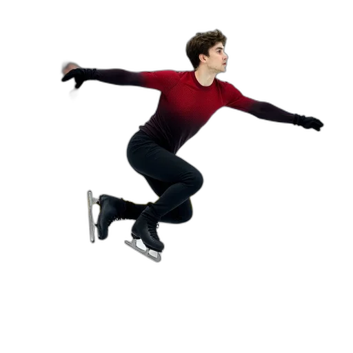 3d render, concept art, photorealistic, cartoon, male, figure, skater, performing transparent PNG cut-out